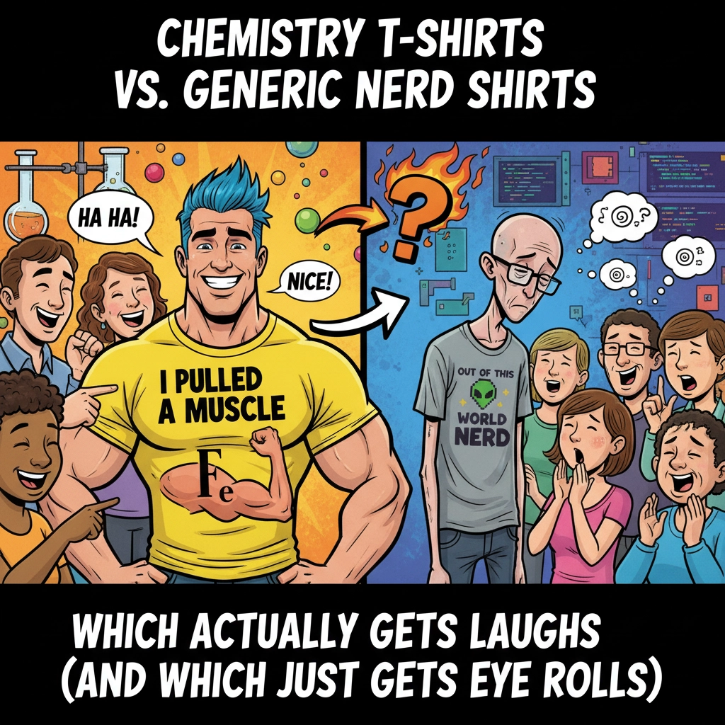 Chemistry T-Shirts vs. Generic Nerd Shirts: Which Actually Gets Laughs (And Which Just Gets Eye Rolls)