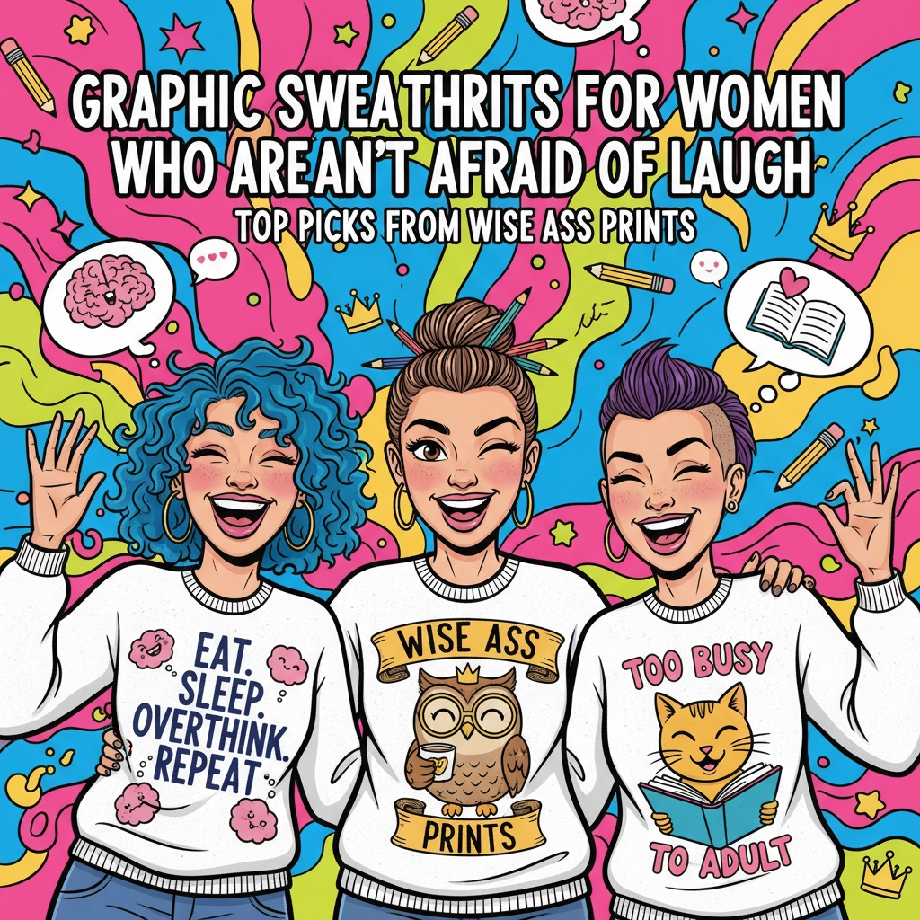 Graphic Sweatshirts for Women Who Aren't Afraid to Laugh: Top Picks from Wise Ass Prints