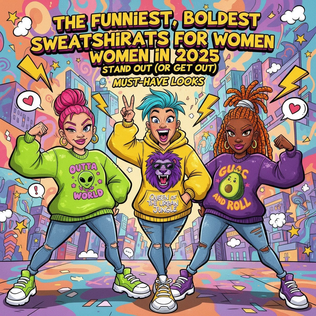 The Funniest, Boldest Sweatshirts for Women in 2025: Stand Out (or Get Out) with These Must-Have Looks
